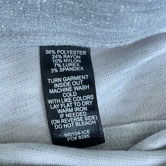 Betabrand Gray Shimmer Yoga Pull On Pants Dress LP - Picture 7 of 10